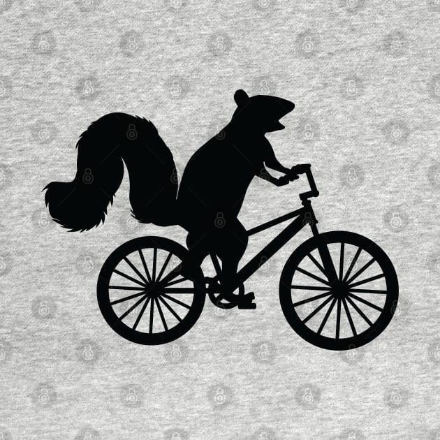 Funny Squirrel on a Bike Graphic - For Squirrel Lovers by Graphic Duster